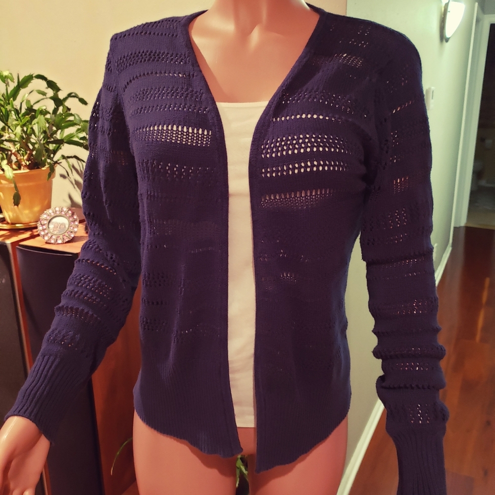 GH bass and Co dark blue cardigan.   Size medium